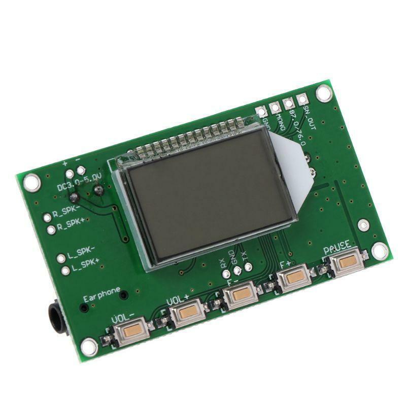 PLL LCD Digital FM Radio Receiver Module 87-108MHZ Wireless Microphone Stereo