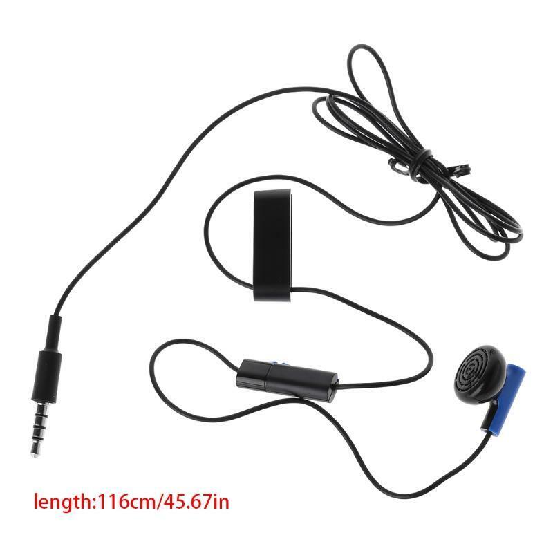 Gamepad Headset With Microphone Earpiece For PS4 Controller Earphones Earbuds