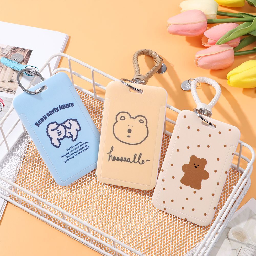Cartoon Creative Bank Card ID Card Sleeve Credit ID Card Holder Protective Case