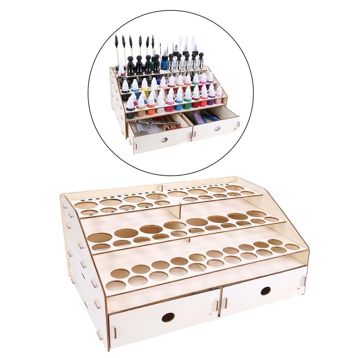 Paint Brush Rack  Cleaner Storager for Scissors Tweezers