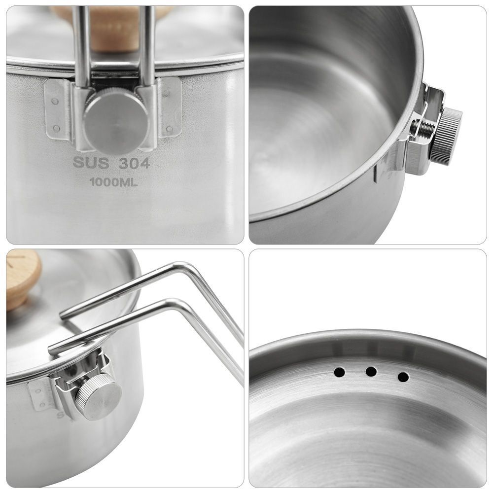 Tool Detachable Outdoor Multifunctional Cookware Teapot Kettle Camping Pot