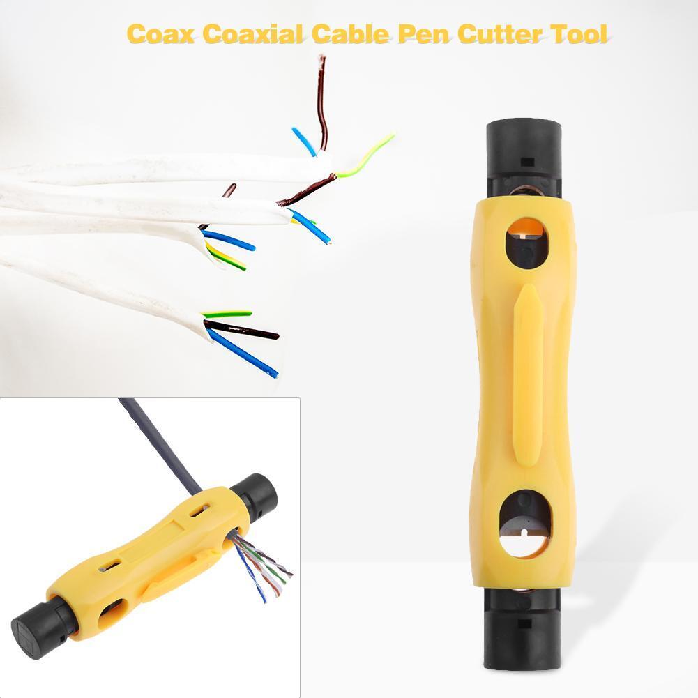 Coax Coaxial Cable Pen Cutter Stripper for RG59 RG6 RG7 RG11 Stripping Tool