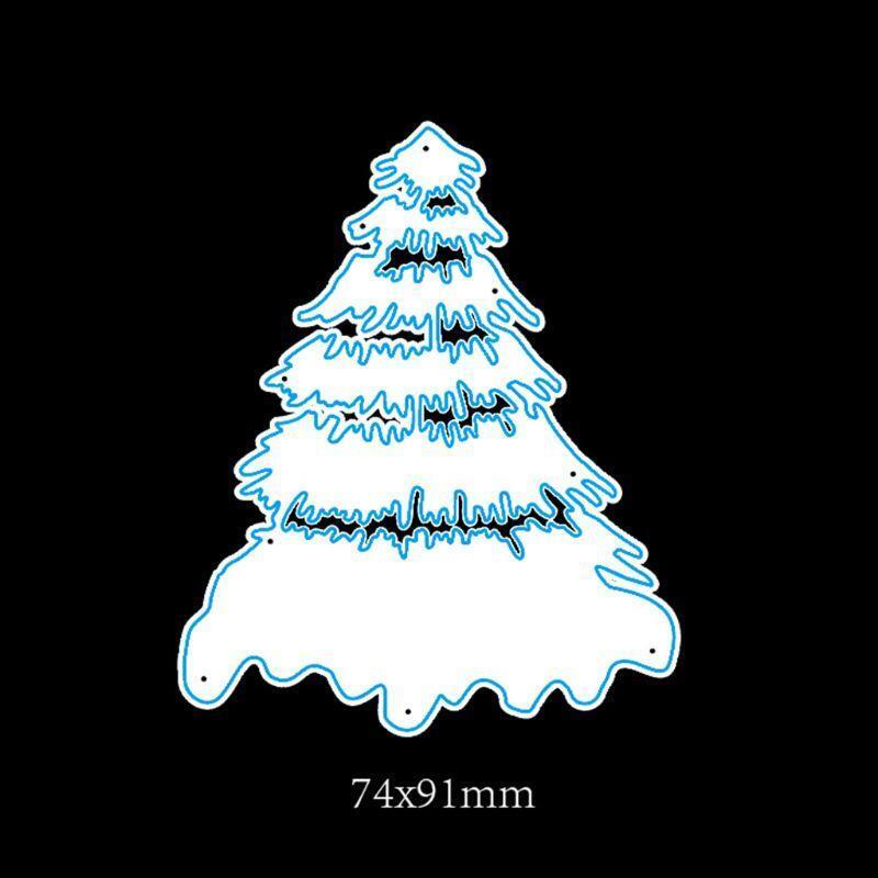 Xmas Tree Metal Cutting Dies Stencil DIY Scrapbooking Album Stamp Paper Card