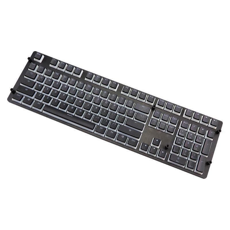 RGB 143 Keycaps ANSI Layout OEM PBT Pudding Double Skin Milk Shot Backlit Keycap