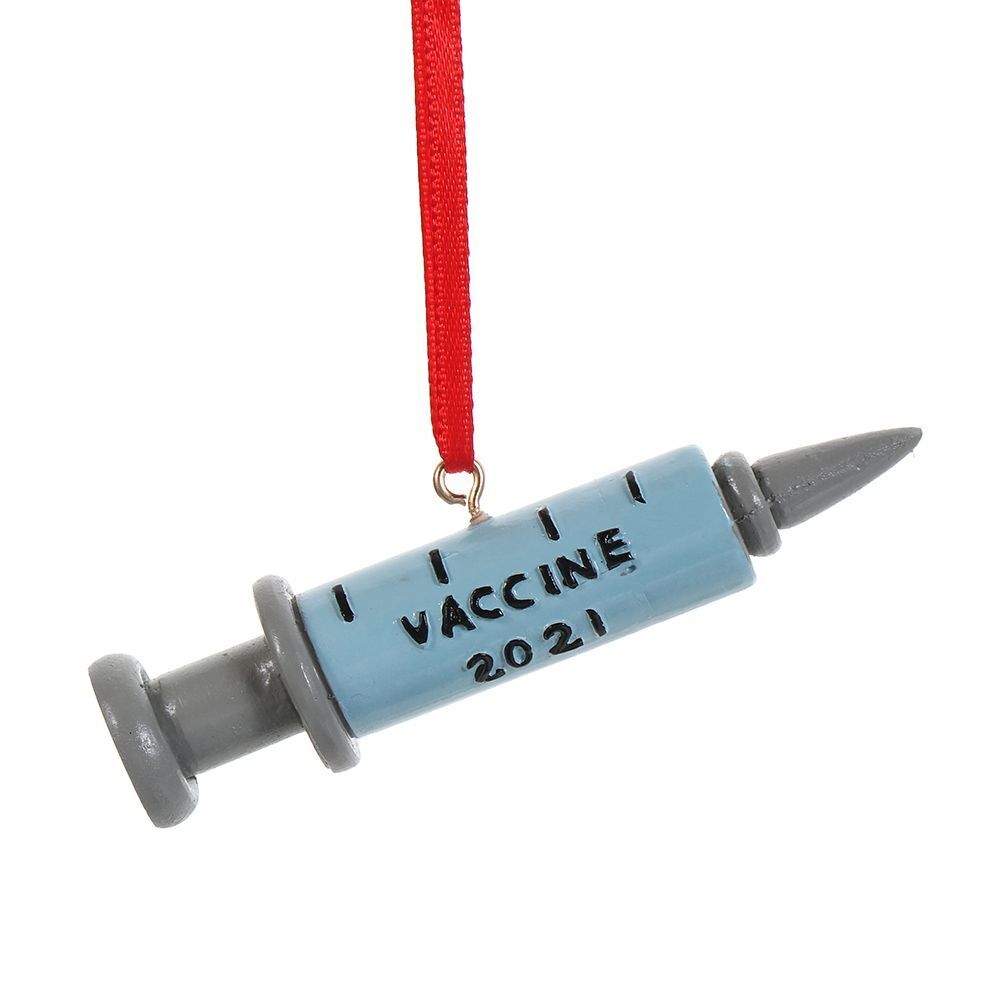 Hanging Pendants Christmas Tree Decoration Syringe Vaccine Christmas Ornament