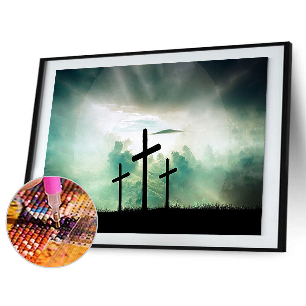 Cross 5D DIY Full Drill Diamond Painting Embroidery Kits Needlework Set