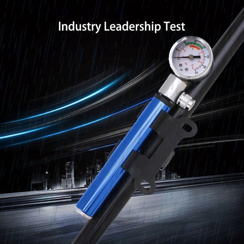 Bicycle Hand Pump High Pressure Gauge Schrader Presta Valve MTB Road Bike Acces