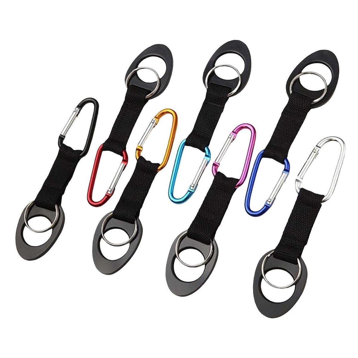 7 Pieces Water Bottle Buckle Clip Carabiner Hooks for Outdoor Camping Hiking