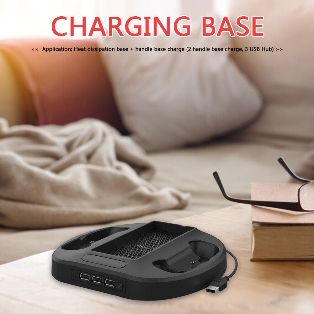 Console Cooling Holder for Xbox Series S USB HUB Dual Controller Charger