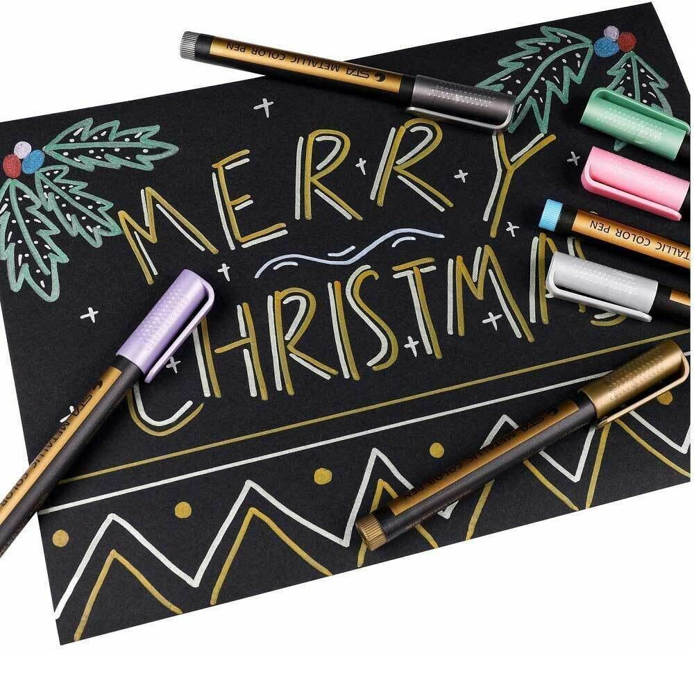 Colorful Marker Pen Set Metalic Paint Writing Supplies Albums Photo Ink Pen