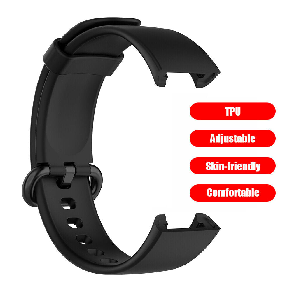 TPU Smart Watch Band Strap for Mi Watch Lite/Redmi Watch (Black)