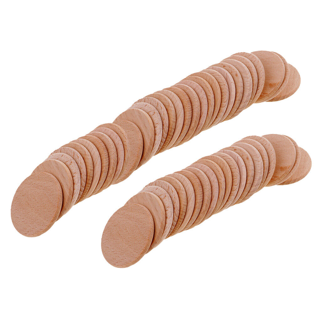 100 * Round Unfinished  Circles for  Board Game  Ornaments