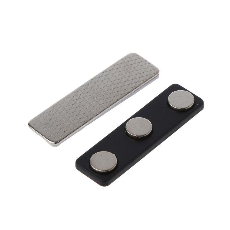 20 Pack Handmade Blank Magnetic Name Badges Holders Magnetic Id Card Holders