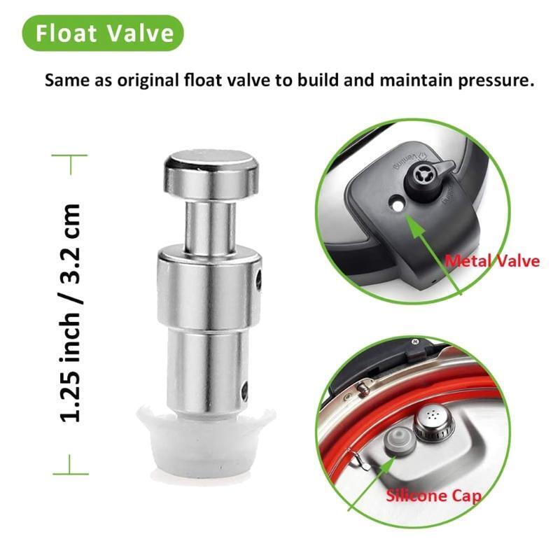 Floater Sealer For Pressure Cooker Float Valve Gaskets and Anti-Block Shield