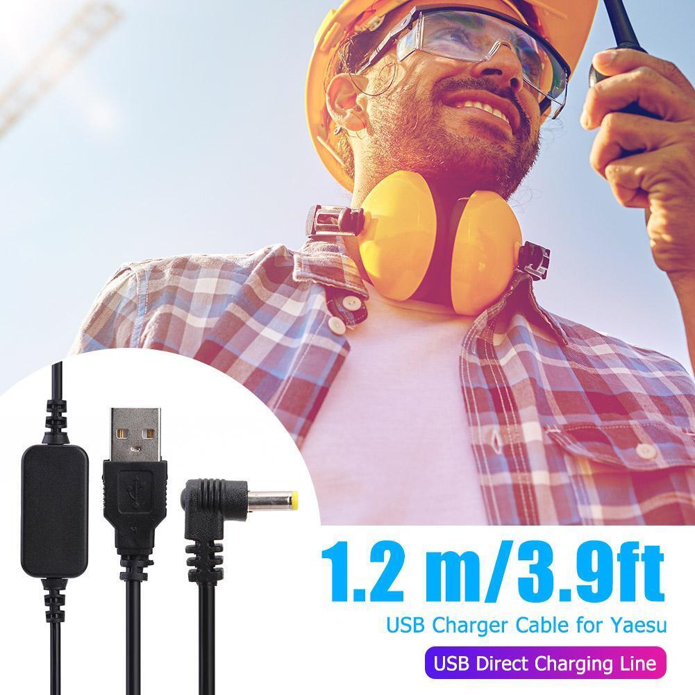USB Power Charging Cable for Yaesu VX-6R VX7R FT60R VX177 Walkie Talkie