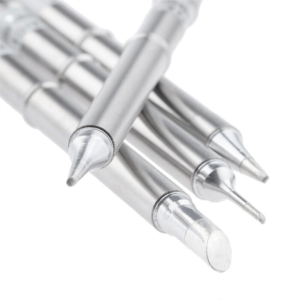 Replacement T12 Solder Iron Tips T12-C4 T12-C1 T12-D12 T12-BC1 Soldering Tool 4X