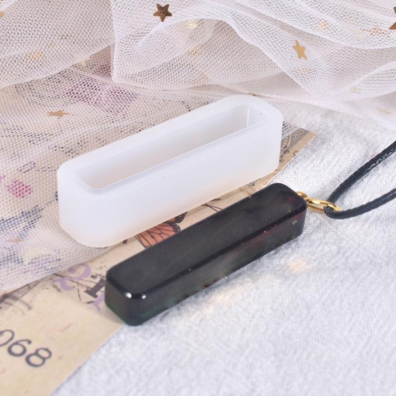 Long Strip Necklace Silicone Mold Keychain Pendant Casting Mold Handicrafts Mold