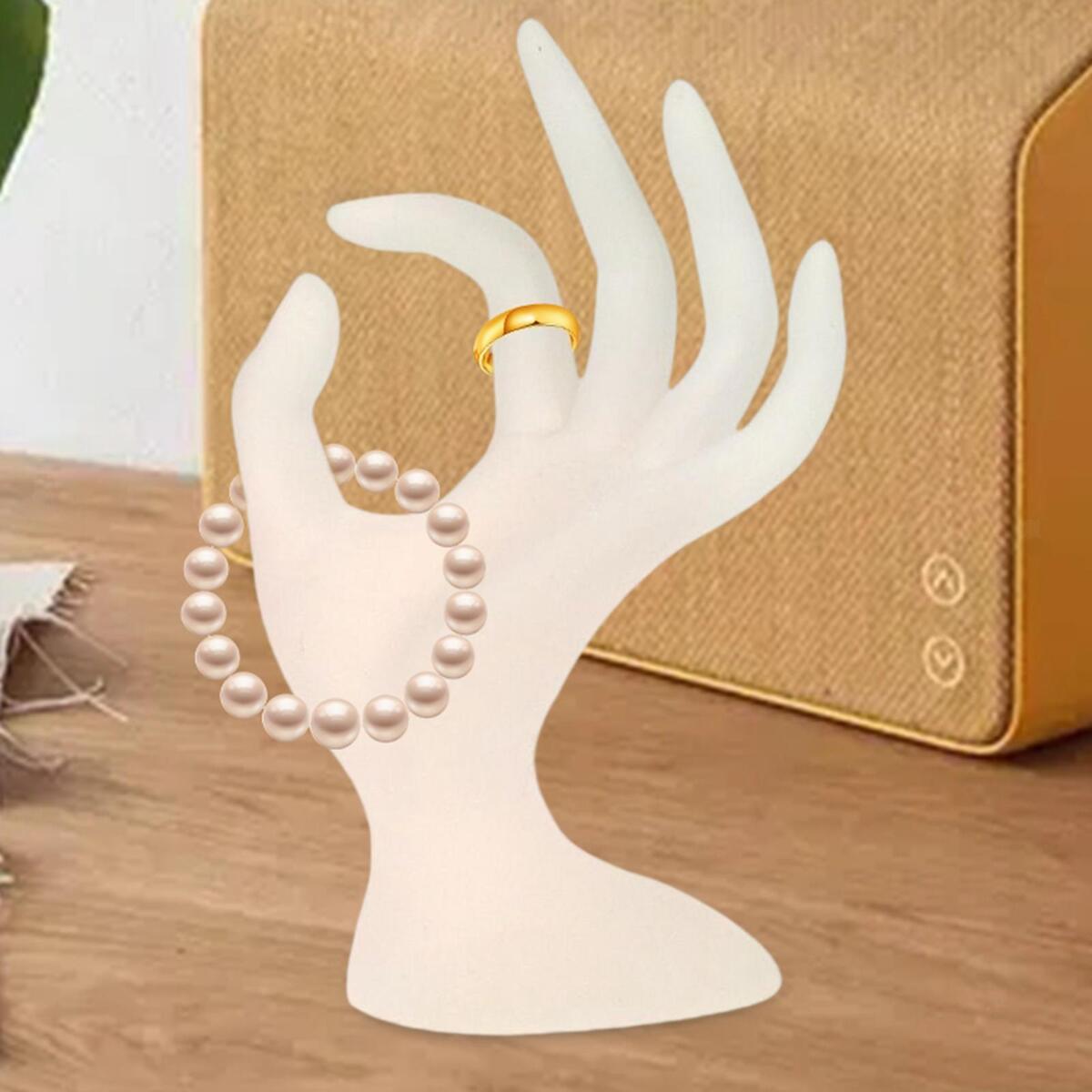 Novelty Jewelry Display Holder Bangle Holder Rings Organizer Shows White