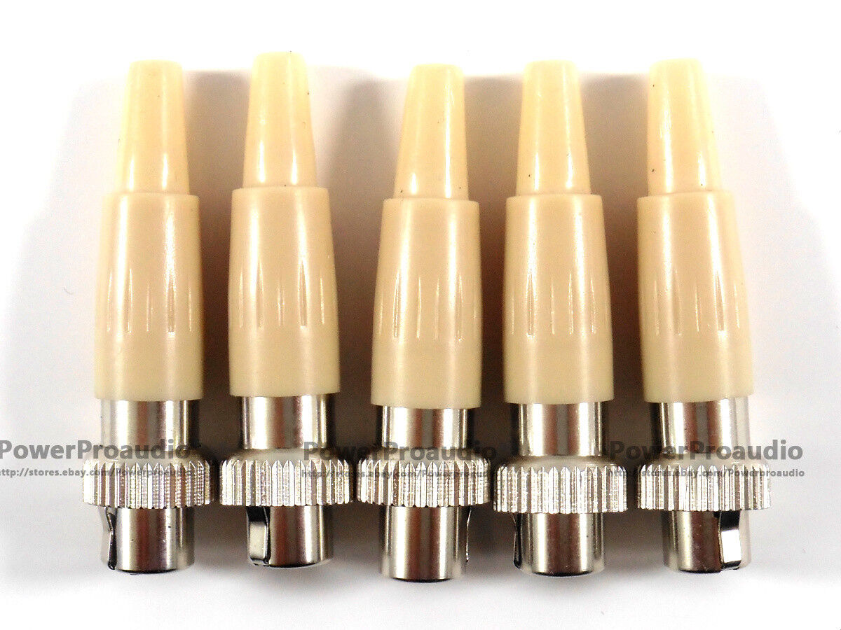 5 pcs XLR 4 Pin Male Plug MIC Microphone Audio  Connector for Mipro