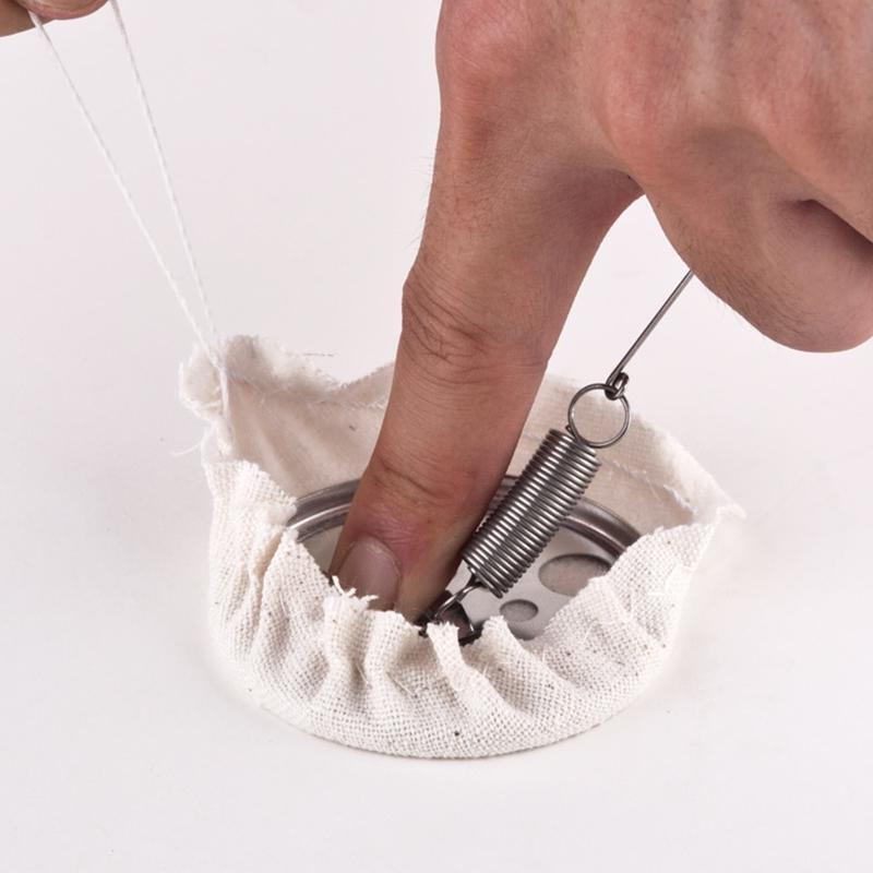 10Pcs  Natural Cotton Siphon Cloth Replacement Coffee Making Round Filter Cloth
