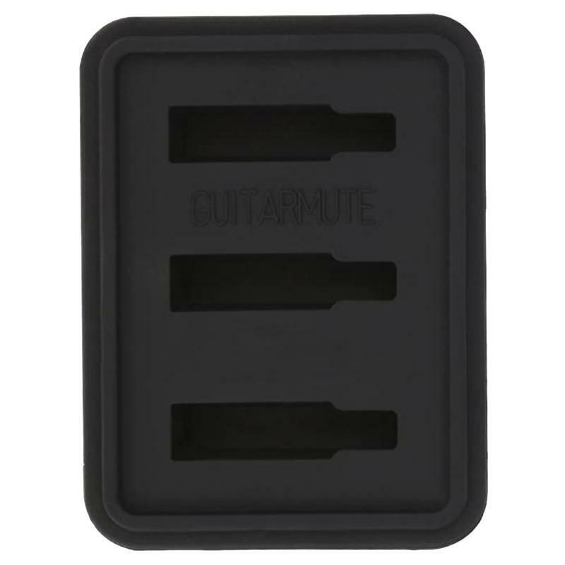 Black Color Silicone Guitar Mute Silencer 7.5x5.7cm/2.95x2.24inches