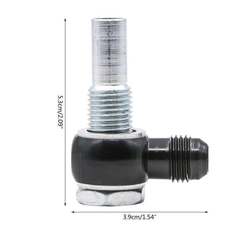 For 6AN x 1/4 NPSM 4L80E GM Turbo Transmission Oil Cooler 90Degree Banjo Fitting