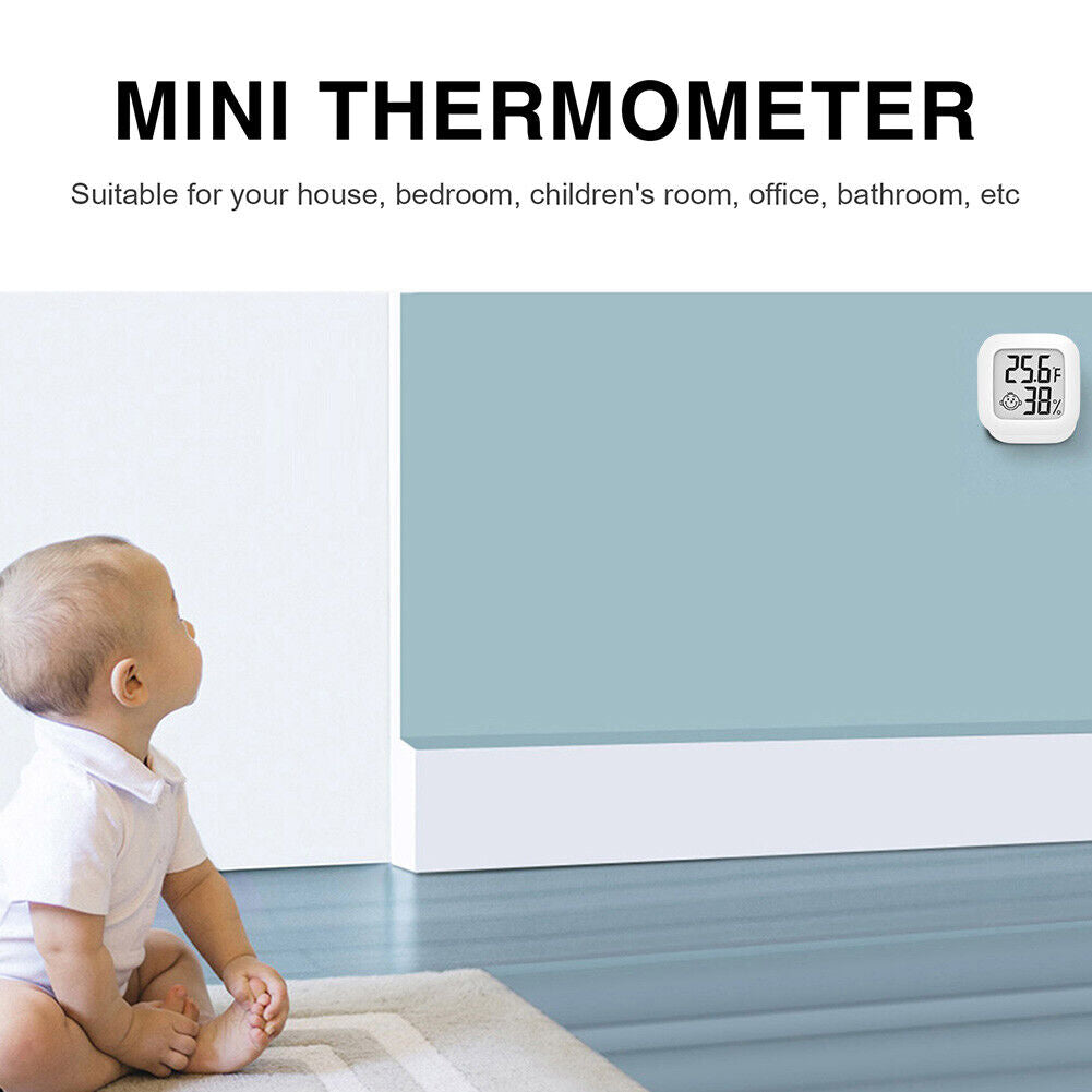 Mini Indoor Thermometer Digital Temperature Baby Room Hygrometer Gauge Home