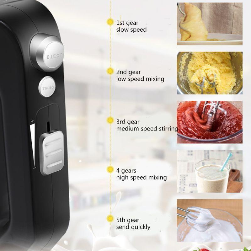 Electric Handhold Eggbeater with Handle Protable Practical Whisk Tool for Milk
