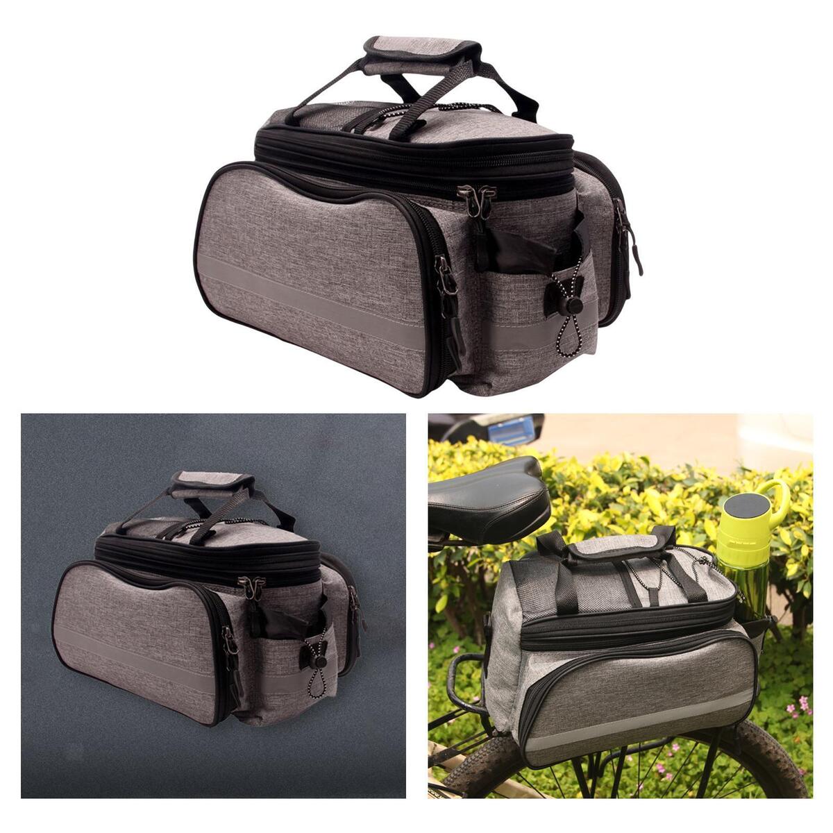 Durable Bicycle Bag Waterproof Rear Seat Trunk Bag Pannier Bag for Biking