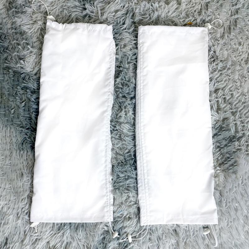 Women Harajuku Punk Leg Warmer Ruched Baggy Drawstring Knee High Foot Cover Sock