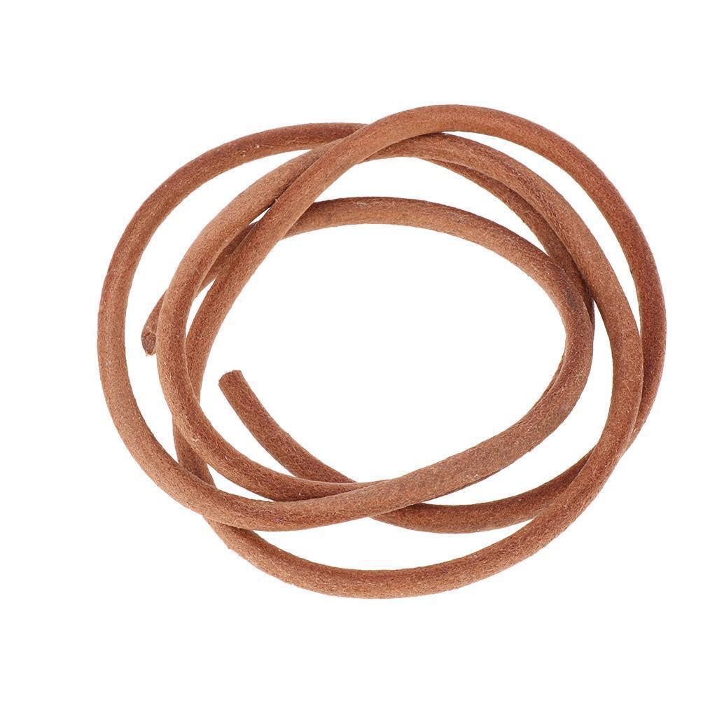 1m Round Leather Rope String Jewelry Findings Necklace Bracelets Thread 5mm