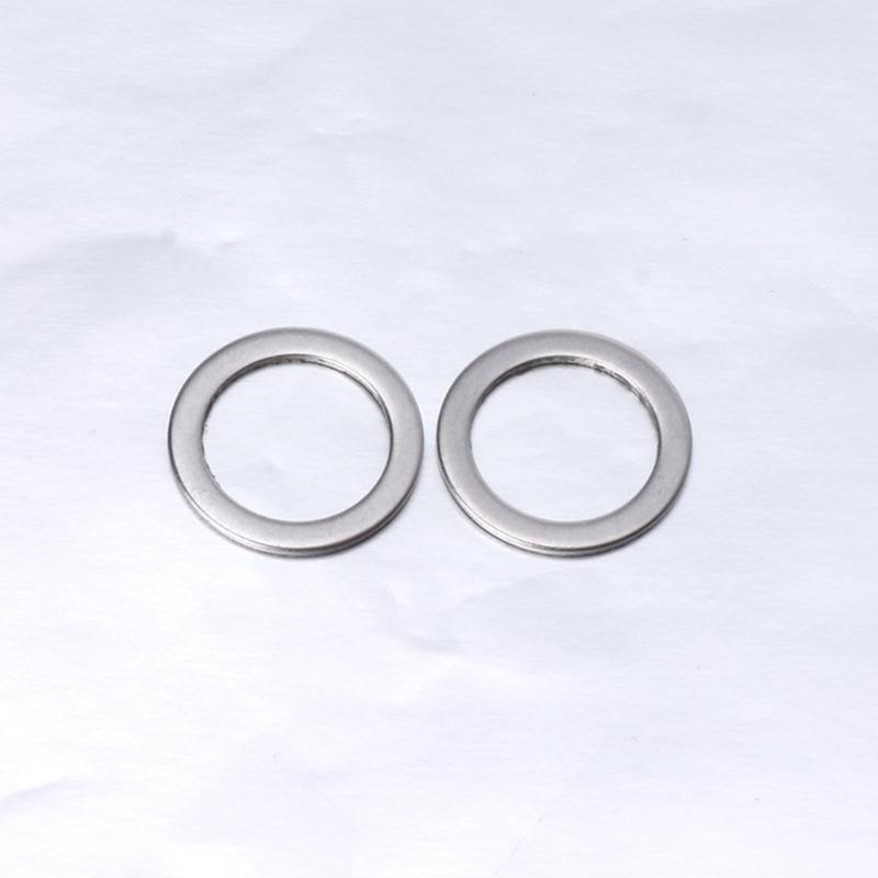 2 Pcs Bicycle Pedal Spacer Crank Cycling MTB Bike Stainless Steel Ring Washers