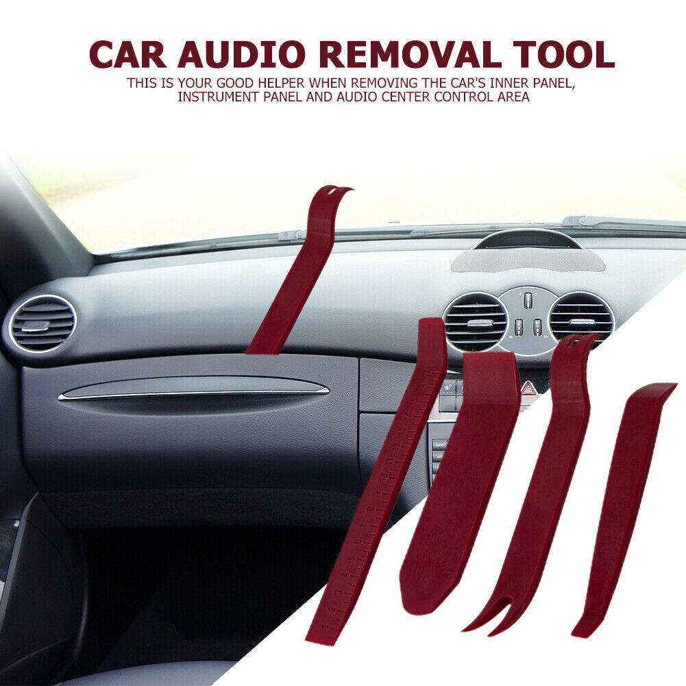 4pcs Car Door Clip Panel DIY Audio Video Dashboard Dismantle Kits Pry Tool