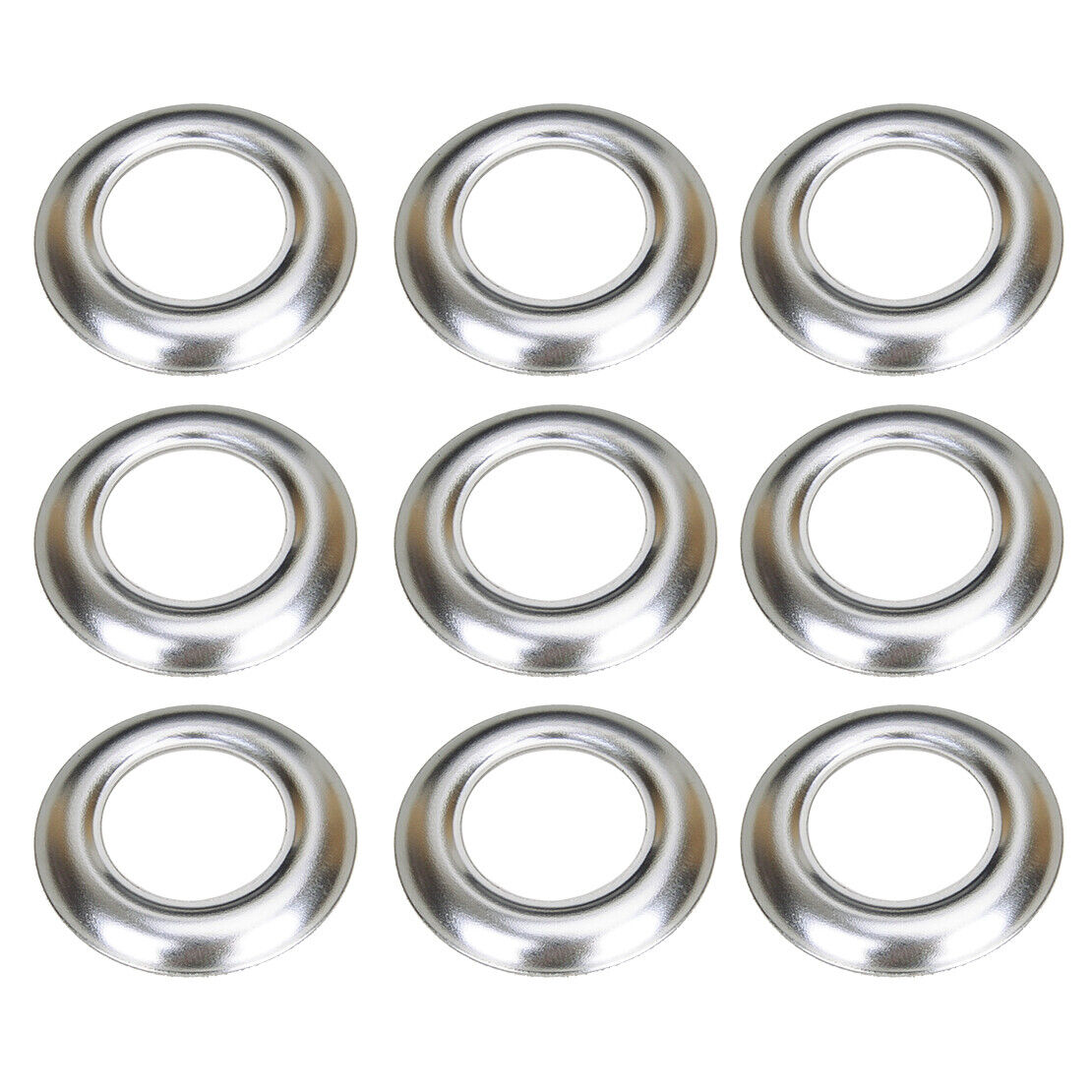 50Pcs 3/4" Round Chrome Bezels Fit For Truck Trailer Led Marker Light Cover Use