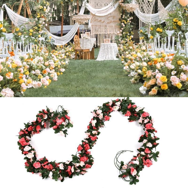 Rose Vine Wreath Easter Holiday Party Decorative Pendant Ornament