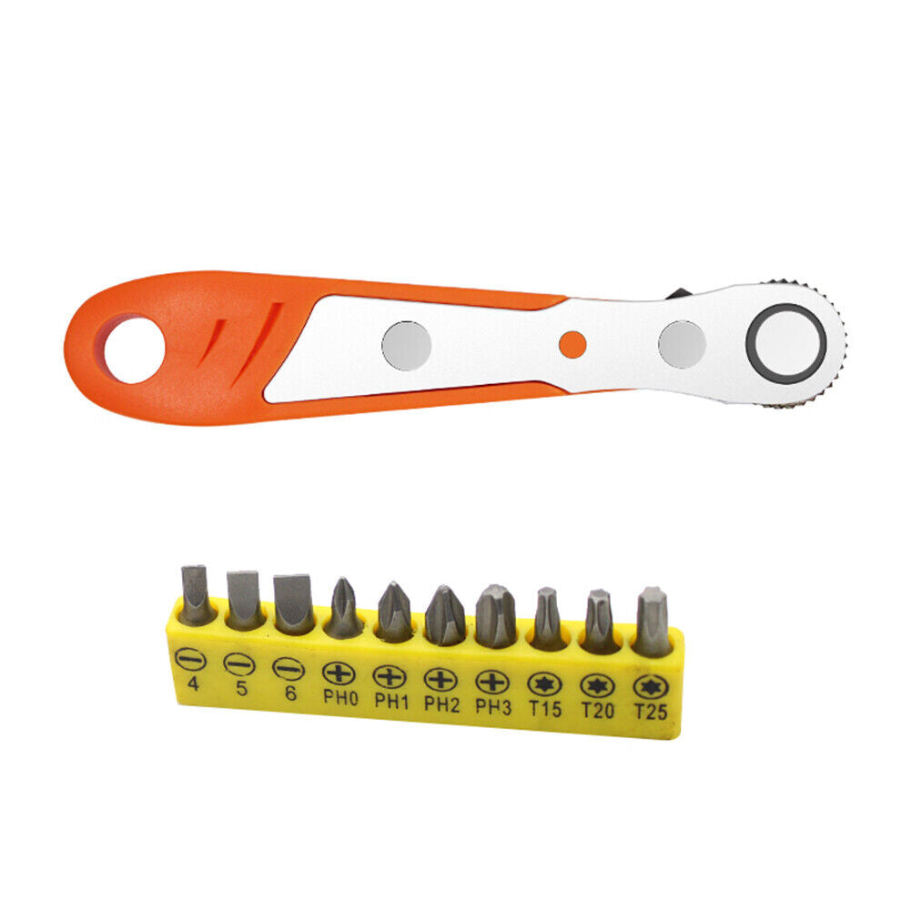 10pcs Electric Drill Screwdriver Bit Torx Cross Hex Shank Head (Yellow)
