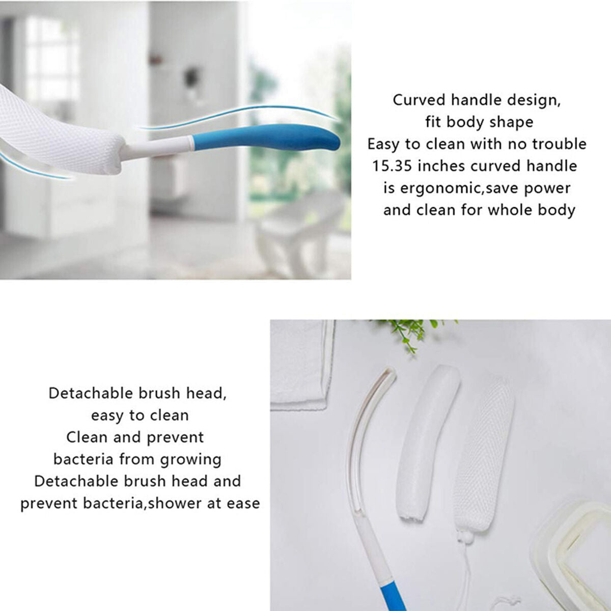 15.35 inch Back  for , Lotion Applicators, Anti-Slip Handle Long