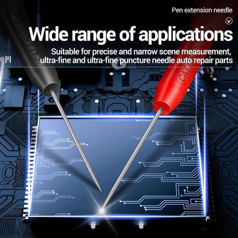 1mm Pin Insulation Piercing Needle Non Destructive Multimeter Test Probe 10A
