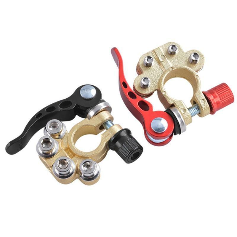 2Pcs Quick Release Disconnect Hex Wrench Car Battery End Terminal Connectors