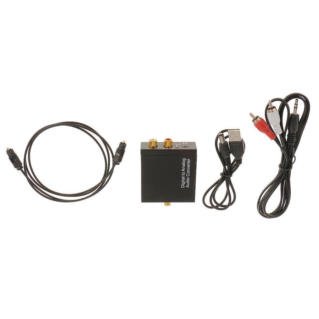 Digital Coaxial  Optical to Analog L/ Audio Converter Adapter