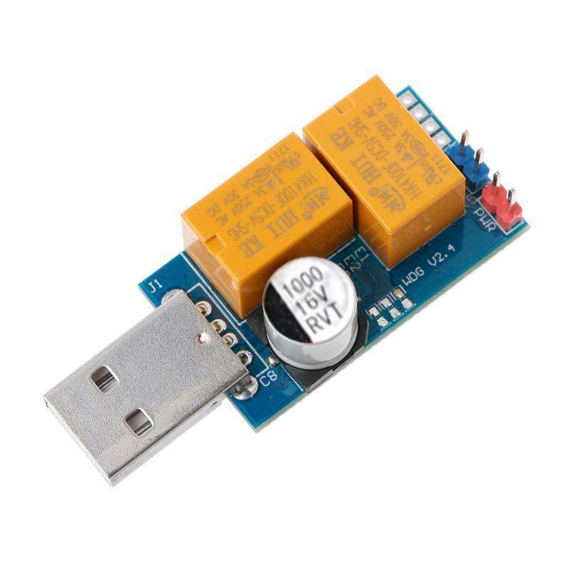 Double Relay USB Watch-Dog Card 24H Unattended Automatic Restart Blue Screen