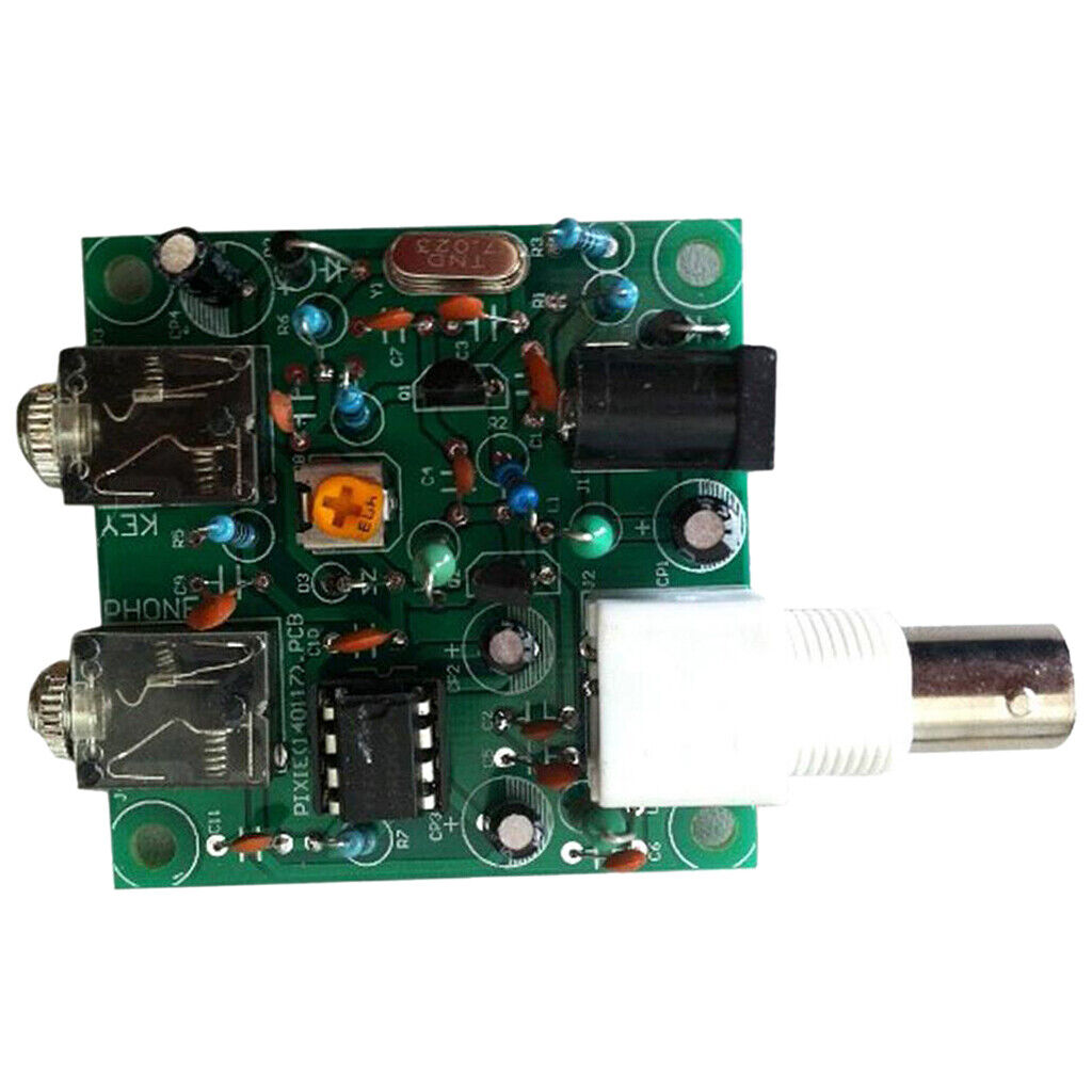 HAM RADIO 40M 9V-12V CW Shortwave Transmitter QRP Pixie Kit Receiver