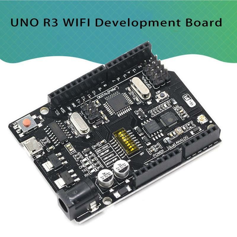 Wemosesp8266 UNO+WiFi R3 ATmega328P+ ESP8266 (32Mb ) USB-TTL CH340G for -Arduino