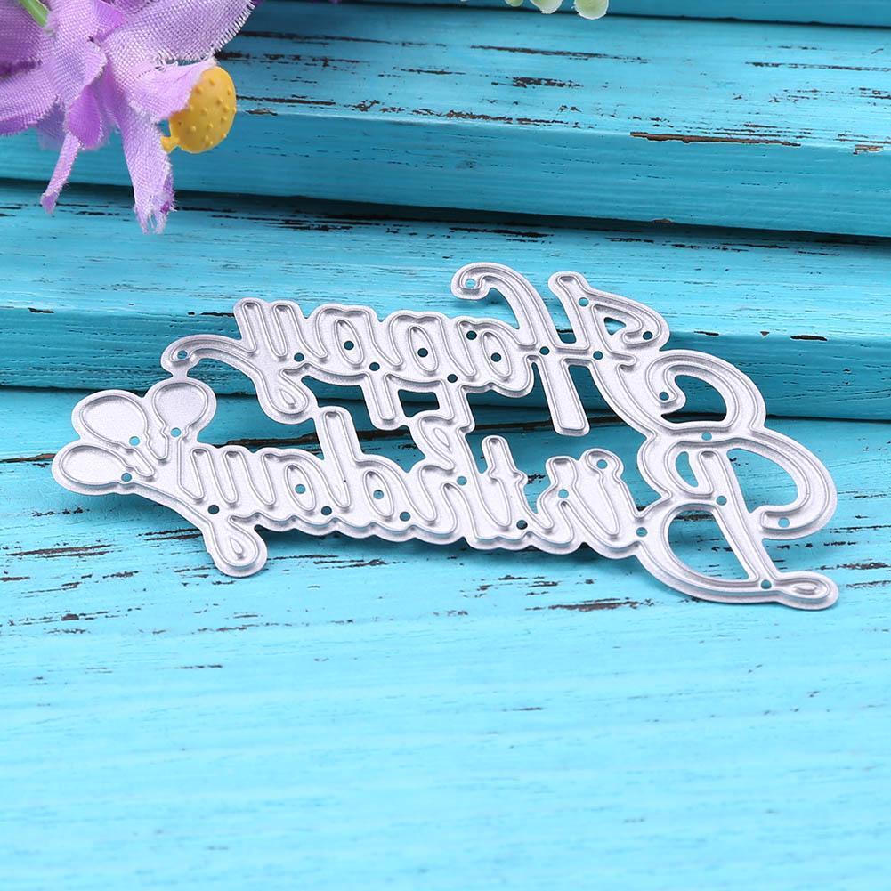 Birthday DIY Metal Scrapbook Craft Embroidery Art Cutting Die Stencils Gift