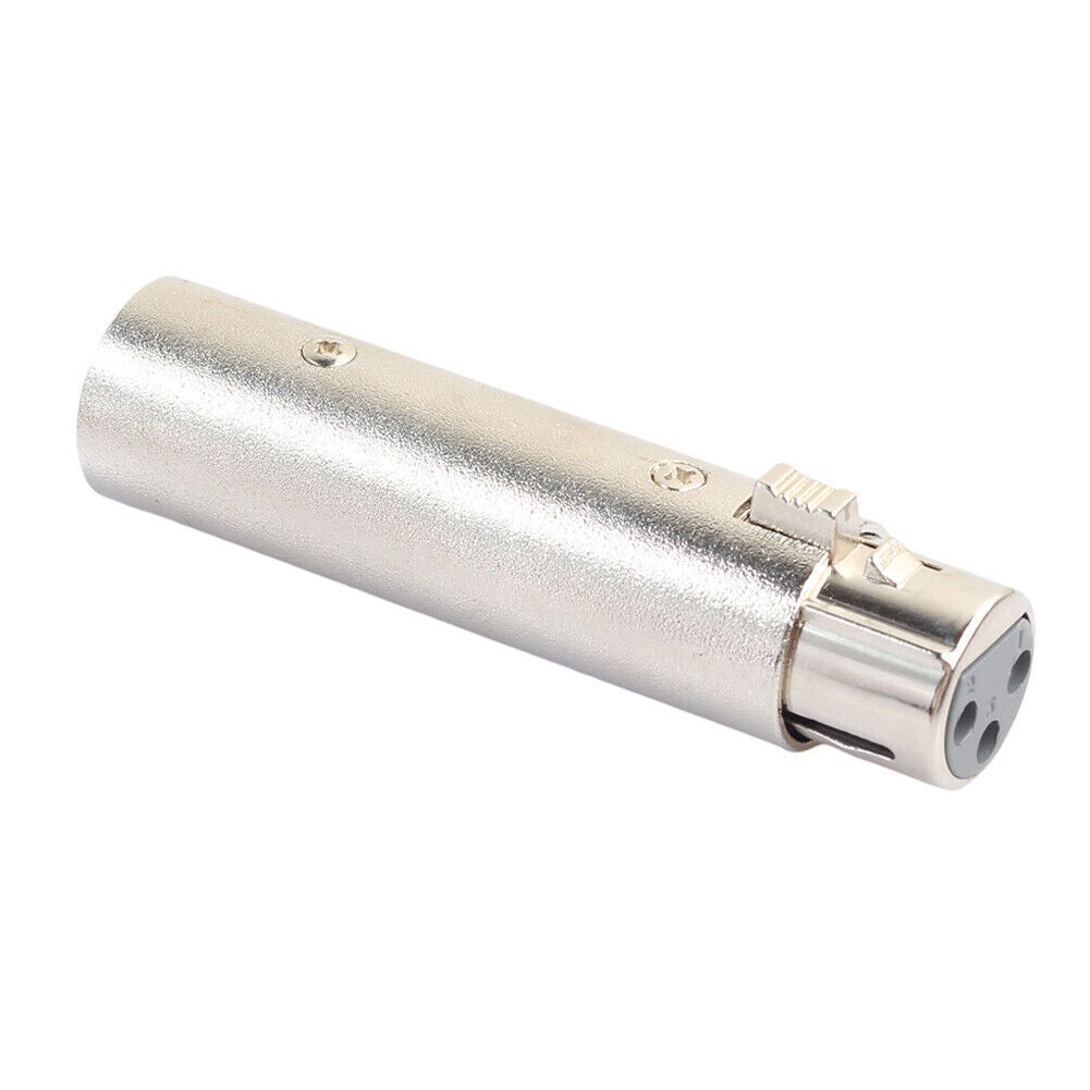 2x XLR 3Pin Male to Female Phase Reversal Adapter Plug Socket Cable Connect