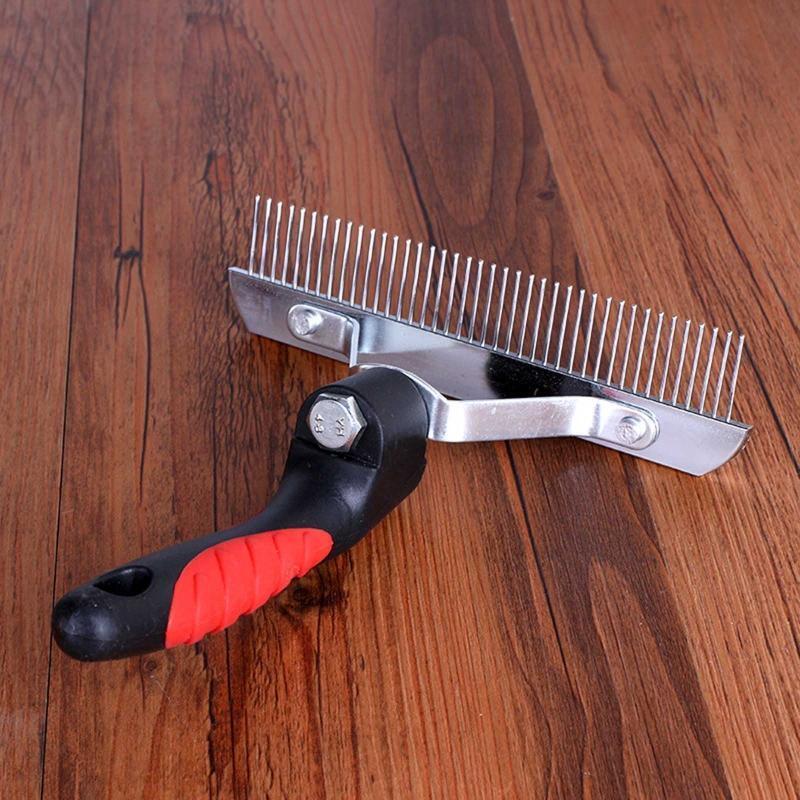 Pet Dematting Comb Large Undercoat Rake Brush Effective Removing Knots for Dogs