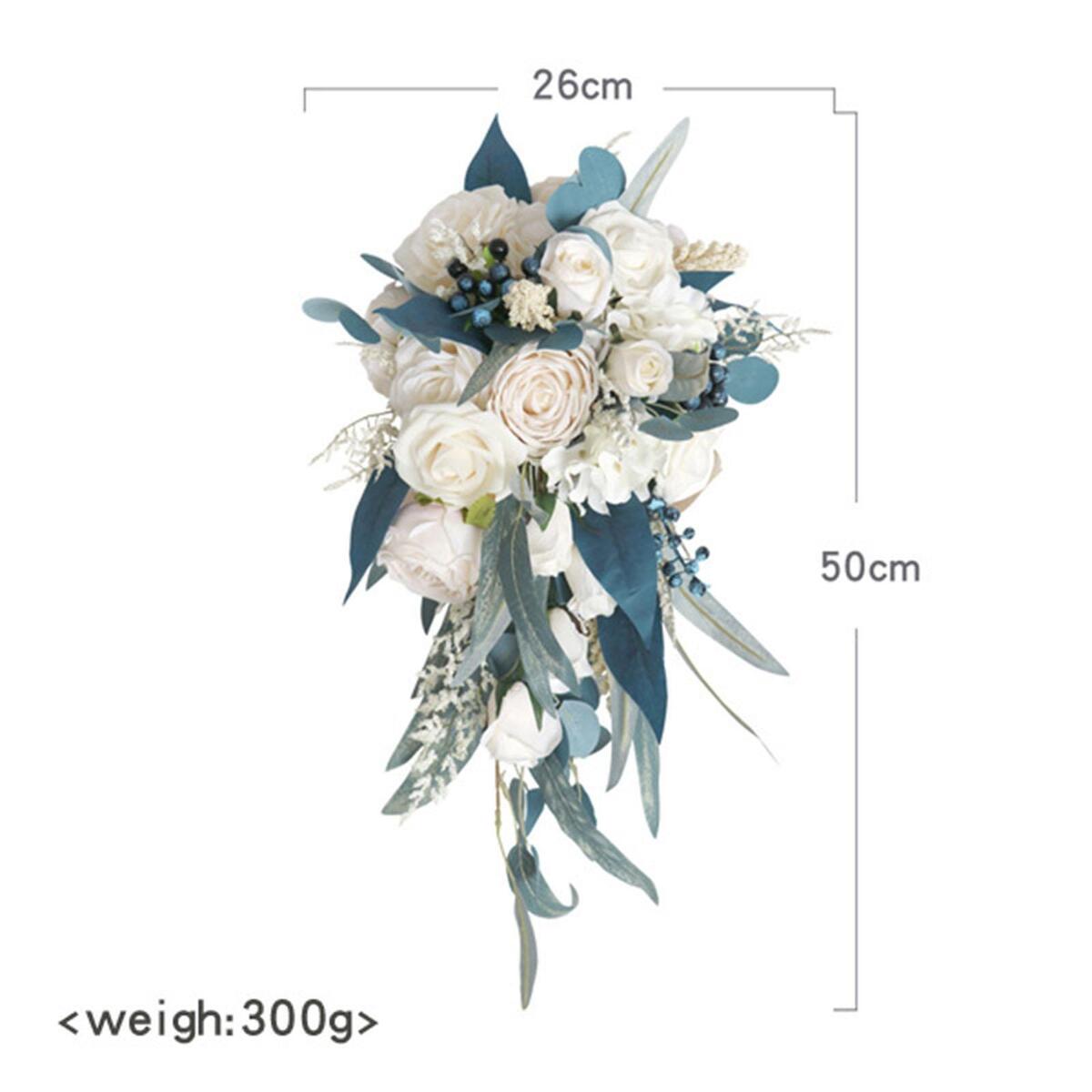 Bridal Wedding Holding Bouquets Floral Flowers Bunch for Photo Props Decor
