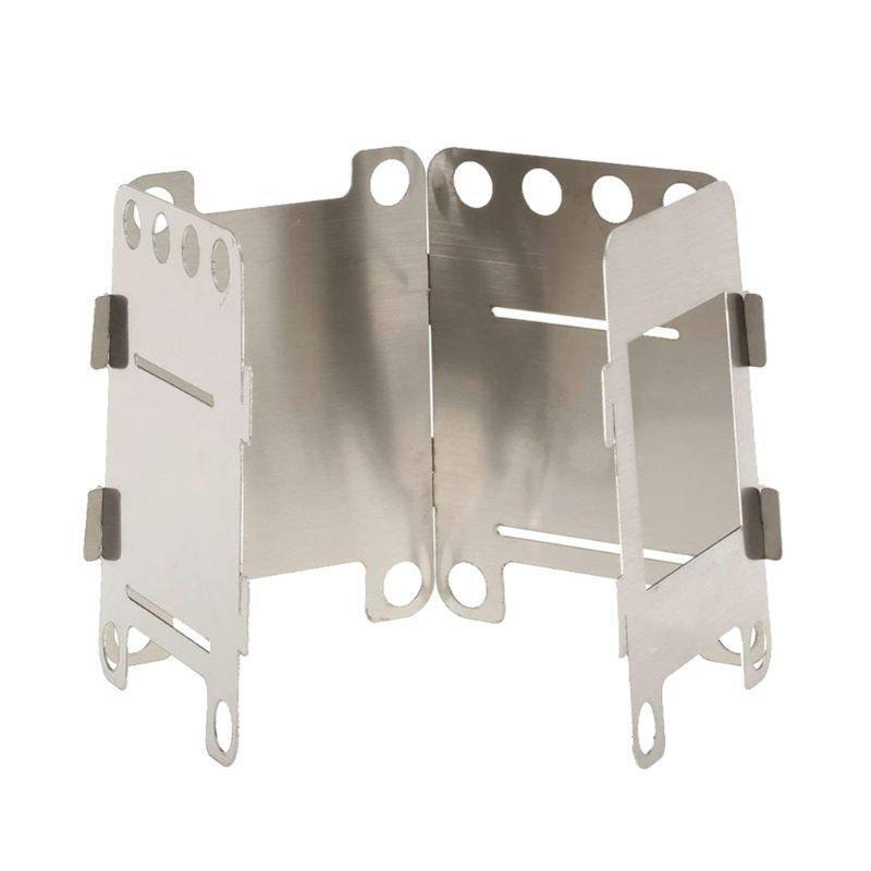 Camping Stove Wood Burning Stoves Potable Folding Stainless Steel Backpacking