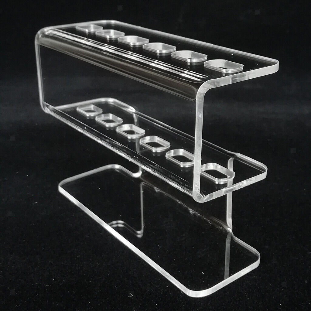 Clear Eyelashes Extension Tweezers Holder Dresser Desk Display Stand Shelf