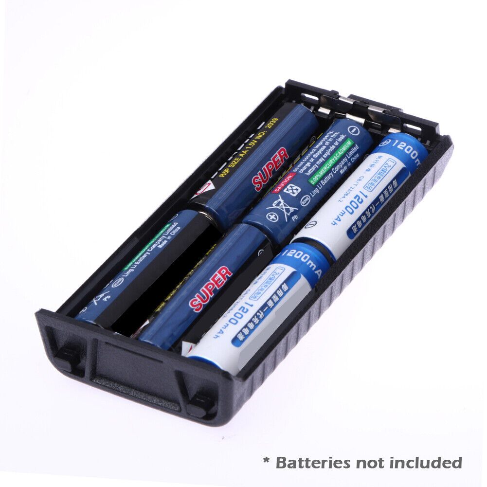 6AA Extended Battery Case Box for Baofeng Radio F8 F9 UV5R UV5RE Plus +